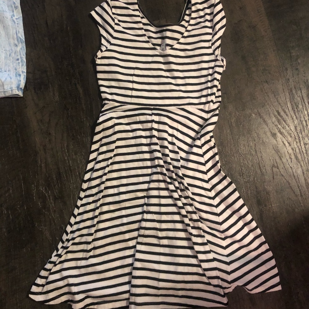 Old navy spring striped a line dress size SMALL